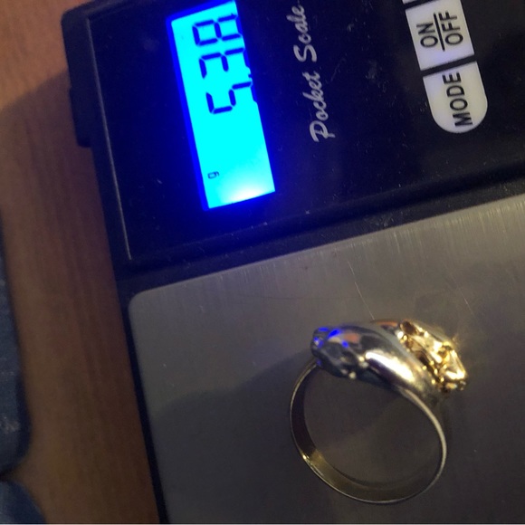 14k double panther ring - Picture 13 of 15